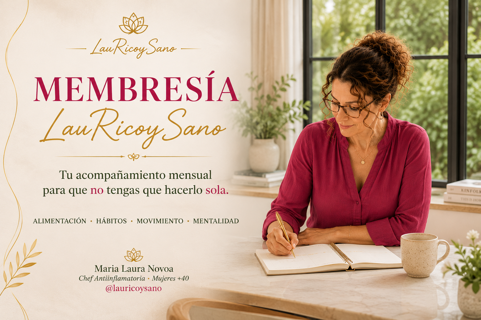 Membresía LauRicoySano | 🌿Tu Acompañamiento Mensual